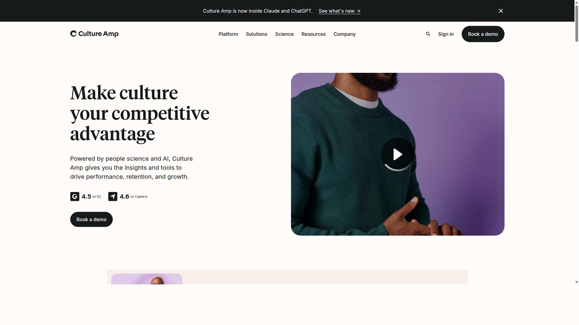 Culture Amp website