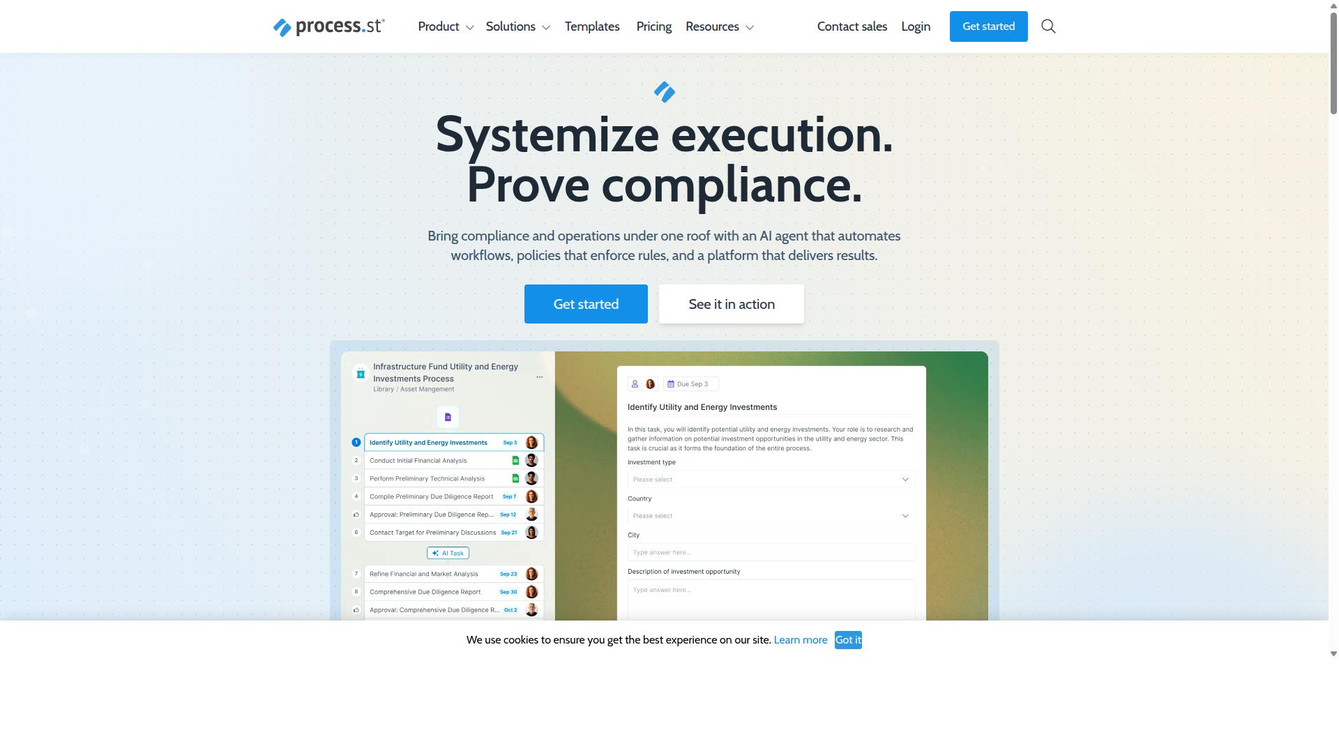 Process Street for No-Code Solutions website